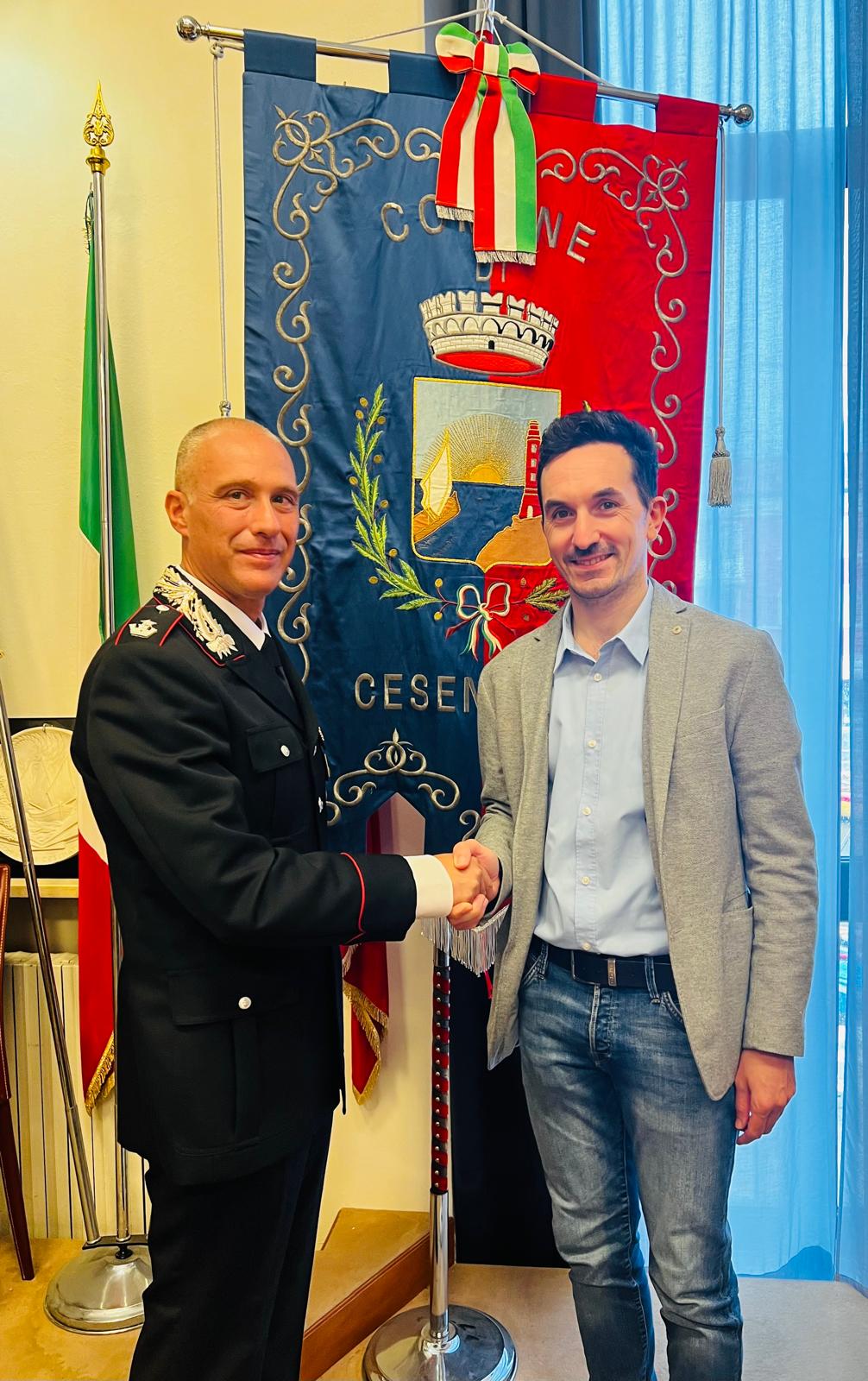 Il sindaco Matteo Gozzoli ha incontrato il nuovo comandante dei Carabinieri