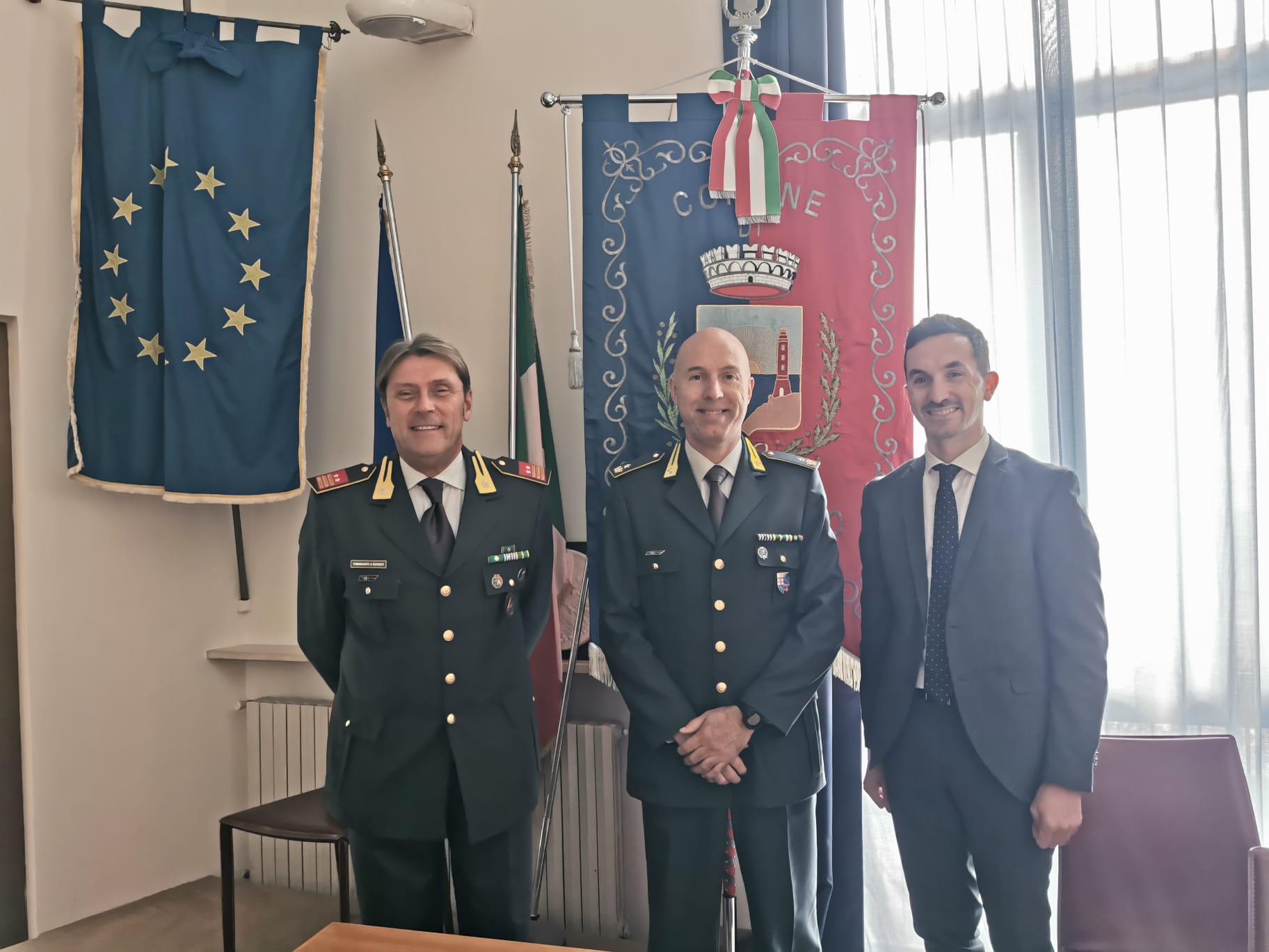 Il sindaco Gozzoli ha incontrato il nuovo comandante della Guardia di Finanza di Cesena