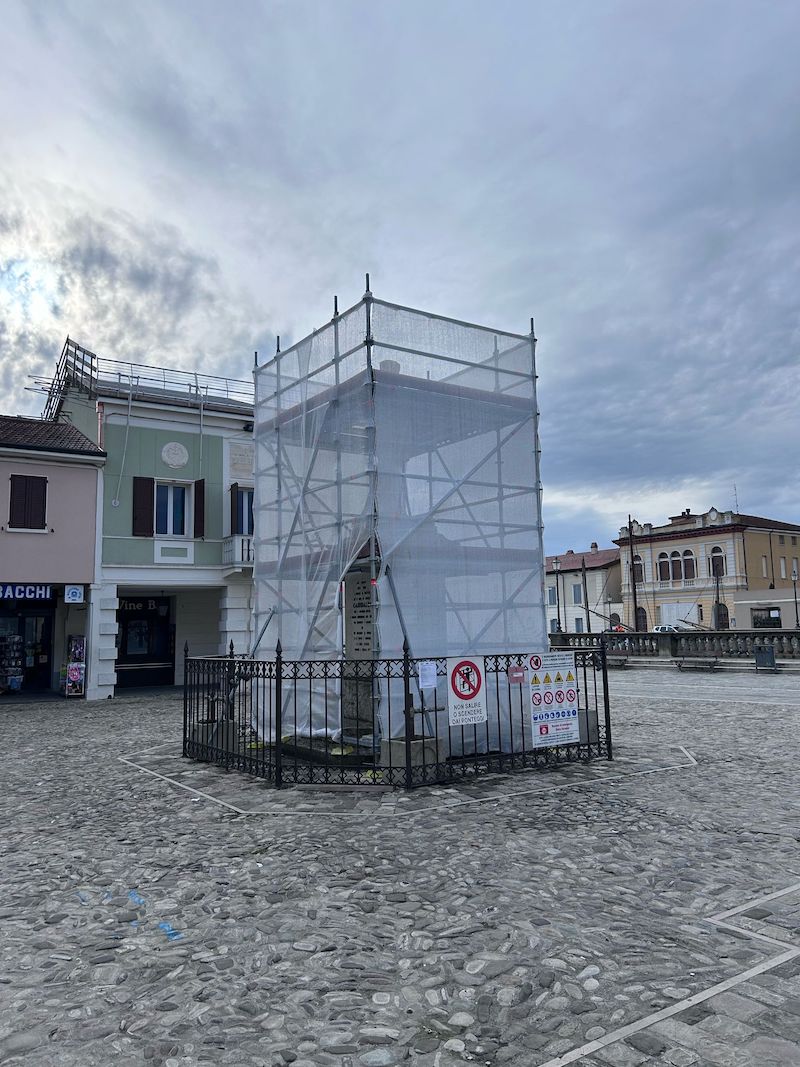 Al via il restauro della statua di Garibaldi